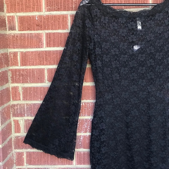 Free People Black Lace dress - Picture 4 of 5